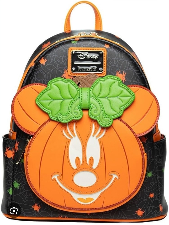 Loungefly Handbags - Loungefly Disney Glow in the Dark Pumpkin Minnie Mouse Women's Backpack